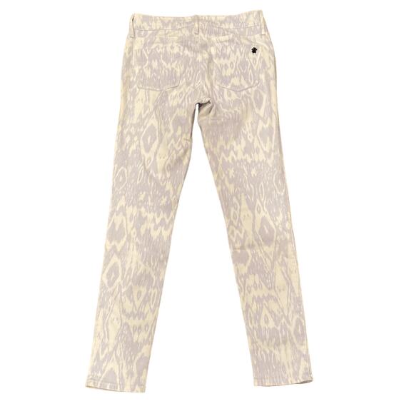 BLACK ORCHID Mid Rise White Print Skinny Jeans Size 28 - Picture 3 of 6